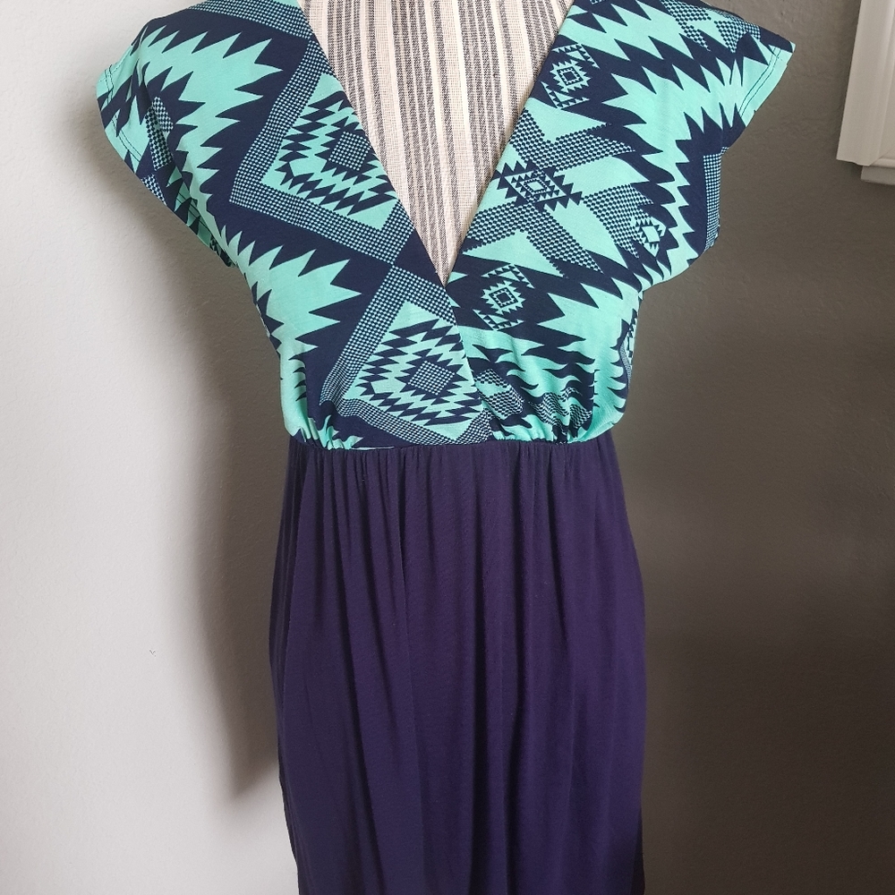Pinkblush Aztec maternity nursing dress
